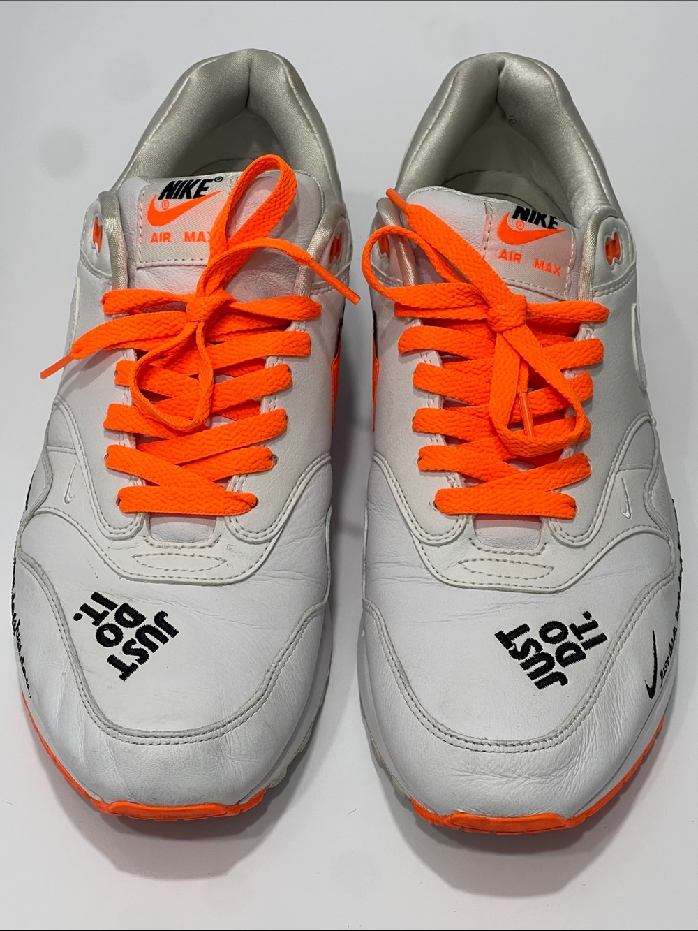 Nike Air Max 1 Just Do It Pack White Orange Men’s 10.5 AO1021-100
